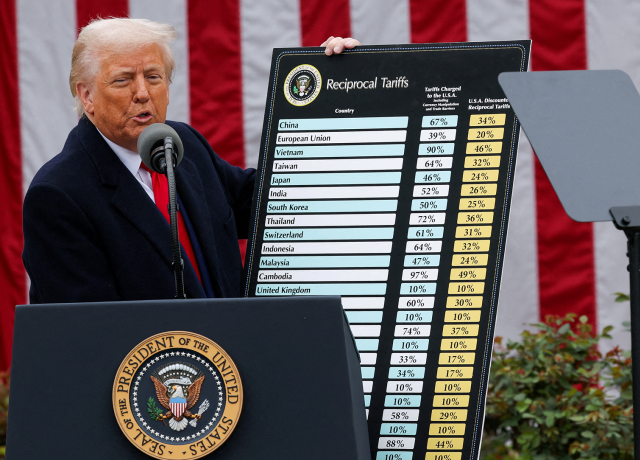 trump tariffs table white house